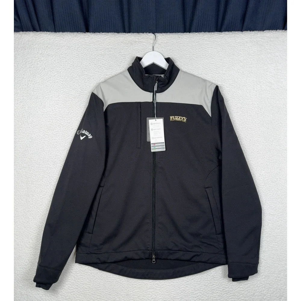 NEW - Callaway Weather Series Opti Full Zip Jacket Black - Small - Fuzzy's Vodka